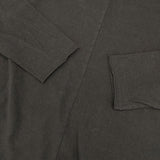 pas de calais シエラマドレ強撚ワンピース 定価24200円 36 コットン スリット 製品染め ワンピース ブラック レディース パドカレ【中古】6-0917M∞