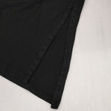 pas de calais シエラマドレ強撚ワンピース 定価24200円 36 コットン スリット 製品染め ワンピース ブラック レディース パドカレ【中古】6-0917M∞