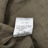 evam eva linen pullover sage リネンプルオーバー 定価24200円 日本製 E211T121 ブラウス シャツ 21SS カーキ レディース エヴァムエヴァ【中古】6-0707M♪