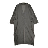 evam eva コットンローブ カーディガン 日本製 E221T078 cotton robe コート グレー レディース エヴァムエヴァ【中古】6-0917M∞