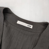 evam eva コットンローブ カーディガン 日本製 E221T078 cotton robe コート グレー レディース エヴァムエヴァ【中古】6-0917M∞