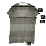 JAMES PERSE USA製 サイズ2 ポケット Uネック 半袖Ｔシャツ カットソー グレー系 レディース ジェームスパース【中古】6-0707S♪