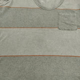 JAMES PERSE USA製 サイズ2 ポケット Uネック 半袖Ｔシャツ カットソー グレー系 レディース ジェームスパース【中古】6-0707S♪