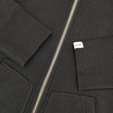 LOOPWHEELER/BEAMS PLUS SLIM FIT フルジップアップ 日本製 パーカー ブラック メンズ ループウィラー/ビームスプラス【中古】6-0906M∞