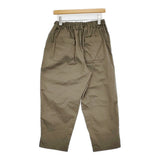 BASCO-nest コットンストレッチの裾スリットパンツ 定価28600円 イージー パンツ カーキ レディース バスコネスト【中古】6-0721G♪