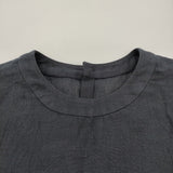 evam eva 未使用品 linen pullover リネンプルオーバー 定価26400円 サイズM E261T204 ブラウス シャツ 26SS north sea ネイビー レディース エヴァムエヴァ【中古】6-0704S♪