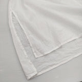 soil コットンボイルバンドカラーピンタックシャツ 定価18700円 インド製 サイズ2 チュニック ブラウス シャツ ホワイト レディース ソイル【中古】6-0704S♪