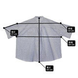 sasanqua by trees Ox wark over half sleeve shirts オックスワークオーバーハーフスリーブシャツ 定価17380円 半袖シャツ ブルーチェック レディース サザンカバイツリーズ【中古】6-0704S♪