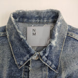 New Manual #006 LV 2ND T-BACK JACKET 定価81400円 ダメージ加工 デニムジャケット インディゴ ブルー メンズ ニューマニュアル【中古】6-0704M♪
