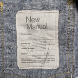 New Manual #006 LV 2ND T-BACK JACKET 定価81400円 ダメージ加工 デニムジャケット インディゴ ブルー メンズ ニューマニュアル【中古】6-0704M♪