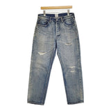 New Manual #017 LV 61'S TAPERED JEANS サイズ34 定価71500円 ダメージ加工 デニムパンツ インディゴ ブルー メンズ ニューマニュアル【中古】6-0704G♪
