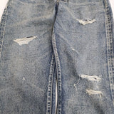New Manual #017 LV 61'S TAPERED JEANS サイズ34 定価71500円 ダメージ加工 デニムパンツ インディゴ ブルー メンズ ニューマニュアル【中古】6-0704G♪