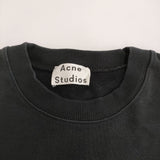 ACNE STUDIOS Jacquard-patch Sweatshirt サイズXXS パッチワーク トレーナー スウェット ブラック メンズ アクネストゥディオズ【中古】6-0704M♪