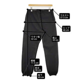 YAECA 2way Pants 166010 サイズL パンツ ブラック メンズ ヤエカ【中古】6-0906G∞