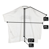 mink chair VACANCEモックネックTEE サイズ02 プリント 定価11000円 半袖Ｔシャツ カットソー 25SS ホワイト レディース ミンクチェアー【中古】6-0707S♪