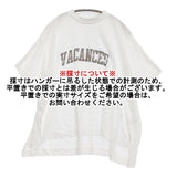 mink chair VACANCEモックネックTEE サイズ02 プリント 定価11000円 半袖Ｔシャツ カットソー 25SS ホワイト レディース ミンクチェアー【中古】6-0707S♪