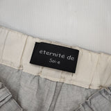 Eternite de Soi-e リネンデニムパンツ 821168-1 サイズ1 イージー パンツ グレー レディース エテルニテ デ ソワ【中古】6-0923G∞