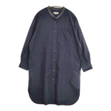 MARGARET HOWELL 578-258402 シルクコットン シャツワンピ ワンピース ネイビー レディース マーガレットハウエル【中古】6-0923M∞