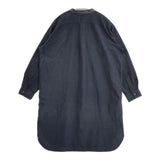 MARGARET HOWELL 578-258402 シルクコットン シャツワンピ ワンピース ネイビー レディース マーガレットハウエル【中古】6-0923M∞