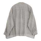 nest Robe リネン 天然染め 01191-1066 日本製 ブラウス シャツ グレー レディース ネストローブ【中古】6-0923M∞