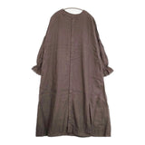 nest Robe 01194-1353 製品染め リネンパフスリーブ2way ワンピース ブラウン レディース ネストローブ【中古】6-1003M∞