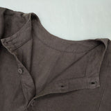 nest Robe 01194-1353 製品染め リネンパフスリーブ2way ワンピース ブラウン レディース ネストローブ【中古】6-1003M∞