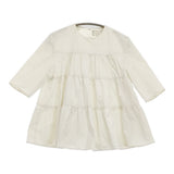 BALLSEY ハイカウントギャバジンティアードブラウス サイズ36 定価26400円 ブラウス シャツ ホワイト レディース ボールジー【中古】6-0717S♪