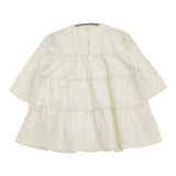 BALLSEY ハイカウントギャバジンティアードブラウス サイズ36 定価26400円 ブラウス シャツ ホワイト レディース ボールジー【中古】6-0717S♪