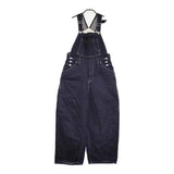 mina perhonen always デニム サロペット コットンリネン 40 定価48400円 dn4493 オーバーオール インディゴ ネイビー レディース ミナペルホネン【中古】6-0704G♪