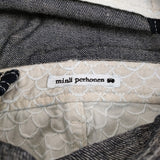 mina perhonen always デニム サロペット コットンリネン 40 定価48400円 dn4493 オーバーオール インディゴ ネイビー レディース ミナペルホネン【中古】6-0704G♪
