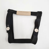 mina perhonen Blanket Holder ブランケットホルダー フェルト 牛革 za7679 ブラック ベージュ レディース ミナペルホネン【中古】6-0704G♪