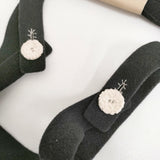 mina perhonen Blanket Holder ブランケットホルダー フェルト 牛革 za7679 ブラック ベージュ レディース ミナペルホネン【中古】6-0704G♪