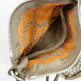 mina perhonen/PORTER 美品 tambourine KEY CASE & COIN PURSE コインケース 刺繍 ポーチ キーケース 2024 ベージュ レディース ミナペルホネン/ポーター【中古】6-0704G♪