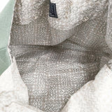 mina perhonen 美品 tori to hana 鳥と花 刺繍 パニーニバッグ ys9897 リネン トートバッグ グリーン レディース ミナペルホネン【中古】6-0704G♪