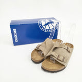 BIRKENSTOCK Zurich チューリッヒ スウェードレザー スエード サンダル トープ 37/24.0 ナロー幅 定価20900円 サンダル ベージュ レディース ビルケンシュトック【中古】6-0622S◎