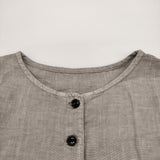 nest Robe リネンインディゴ墨染めノースリーブ ブラウス 定価26400円 01242-1028 シャツ 24SS グレー レディース ネストローブ【中古】6-0707S♪