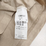 NEST ROBE CONFECT UpcycleLino 27/ 度詰め天竺 ロングTee 定価16500円 サイズ3 02251-0050 長袖Ｔシャツ カットソー ロンＴ オートミール ベージュ メンズ ネストローブコンフェクト【中古】6-0704M♪
