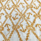 umii 908/45R/45rpm 碇柄 もめん100％ 大判 日本製 ストール ベージュ ミドリ レディース ウミフォーティーファイブアールピーエム【中古】6-0622G◎