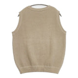crepuscule MOSS STITCH VEST 鹿の子編み 1901-007W ノースリーブニット 日本製 ベスト ベージュ レディース クレプスキュール【中古】6-0923M∞