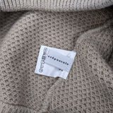 crepuscule MOSS STITCH VEST 鹿の子編み 1901-007W ノースリーブニット 日本製 ベスト ベージュ レディース クレプスキュール【中古】6-0923M∞
