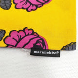 marimekko Vihkiruusu シーズンカラー クッションカバー インテリアその他 キイロ ピンク レディース マリメッコ【中古】6-0622G◎