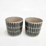 marimekko ALKU ラテマグ 2個セット 廃盤品 マグカップ ベージュ カーキ レディース マリメッコ【中古】6-0622G◎