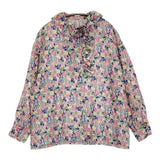 nest Robe English Garden プリントラッフルカラーブラウス 01223-1025 花柄 フリル リネン ブラウス シャツ マルチカラー レディース ネストローブ【中古】6-0710M♪