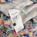 nest Robe English Garden プリントラッフルカラーブラウス 01223-1025 花柄 フリル リネン ブラウス シャツ マルチカラー レディース ネストローブ【中古】6-0710M♪