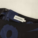 marimekko ウニッコ キュプラ ロングスカート ネイビー ブルー レディース マリメッコ【中古】6-0822M∞