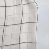 theory TILE PRINT YARINE TS TILE PRINT シルク ノースリーブシャツ チェック柄 ブラウス シャツ アイボリー ブラック レディース セオリー【中古】6-0711S△