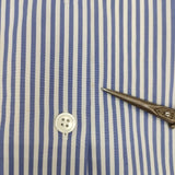 theory WEYLEND2 DALTON STRIPE ストライプ コットン サイズＳ 長袖シャツ ブルー ホワイト レディース セオリー【中古】6-0823M∞