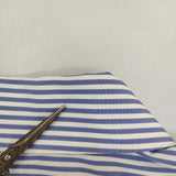 theory WEYLEND2 DALTON STRIPE ストライプ コットン サイズＳ 長袖シャツ ブルー ホワイト レディース セオリー【中古】6-0823M∞