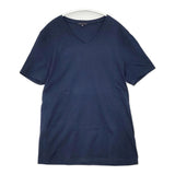 theory RASA2 COTTON SMOOTH Vネック コットン 日本製 サイズ38 半袖Ｔシャツ カットソー ネイビー レディース セオリー【中古】6-0711S△