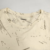 theory MARCELO SPATTER JERSEY コットン サイズM Ｔシャツ カットソー アイボリー メンズ セオリー【中古】6-0711S△